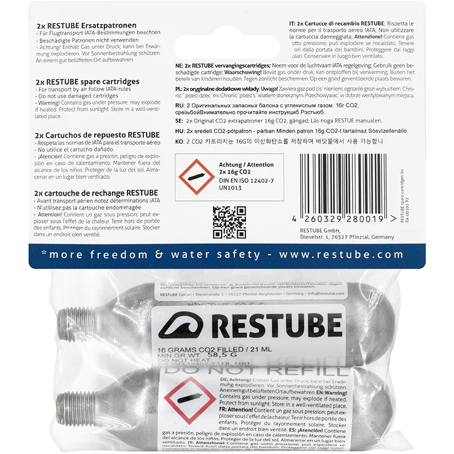 2026 Restube Co2-patron 16 G 2-pak 14368